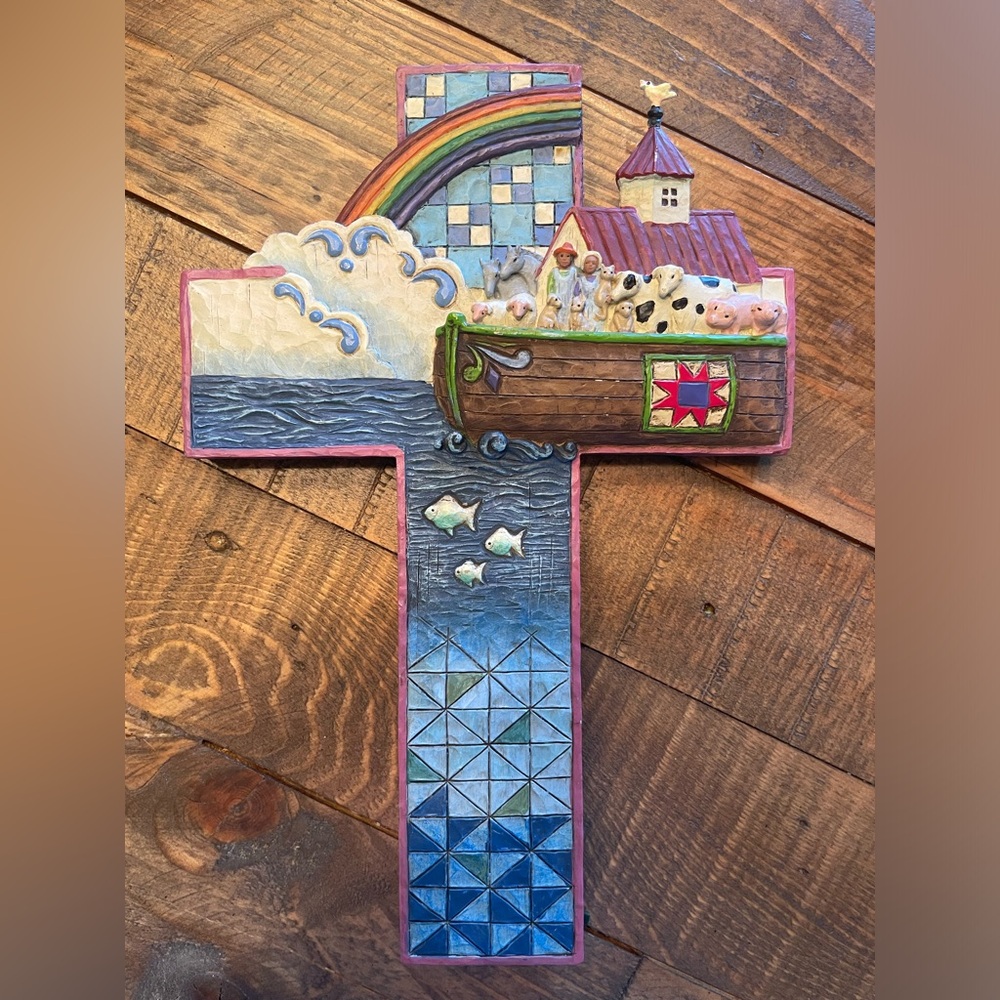 Jim Shore Noah’s Ark Cross
